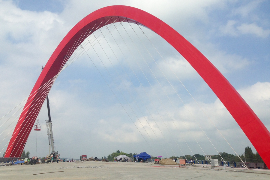Approach Bridge Crossing Canal - Proyek EPC Pembangkit Listrik Bangladesh 337MW/305MW (Net)